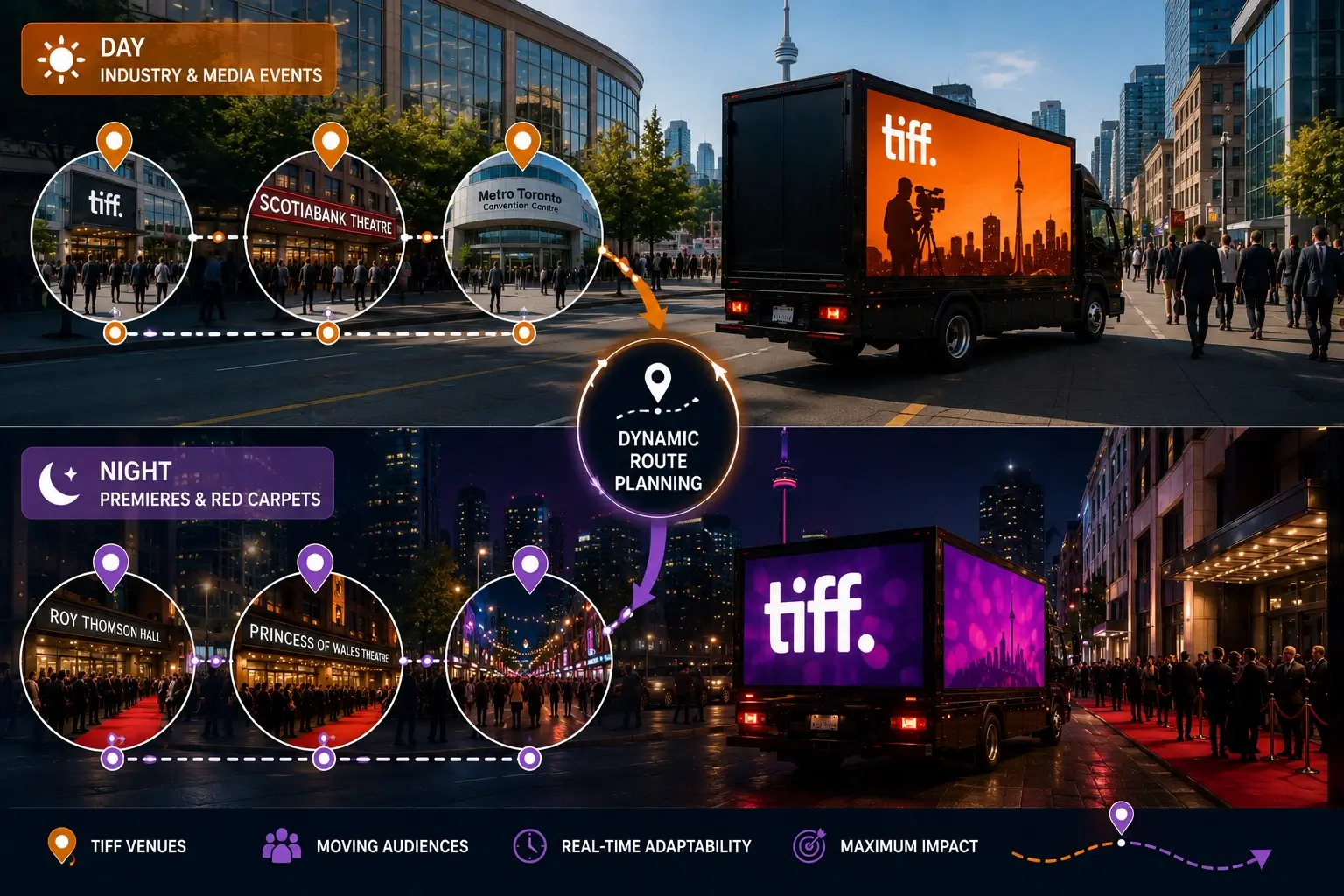 Flexibility of Mobile Billboards and TIFF Festival Traffic